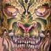 Tattoos - thailand bali influenced demon mask - 61772